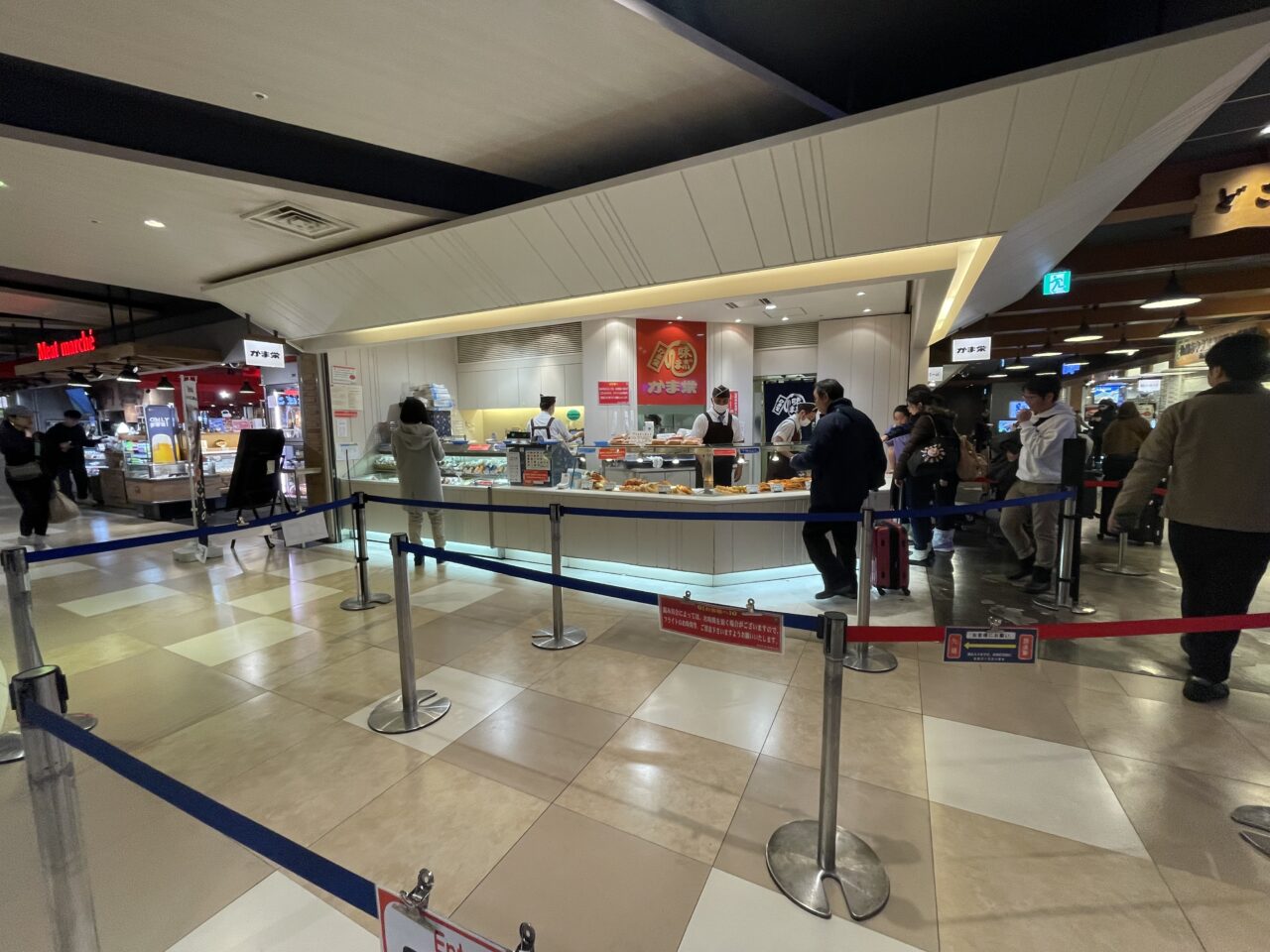 新千歳空港のかま栄のレーン